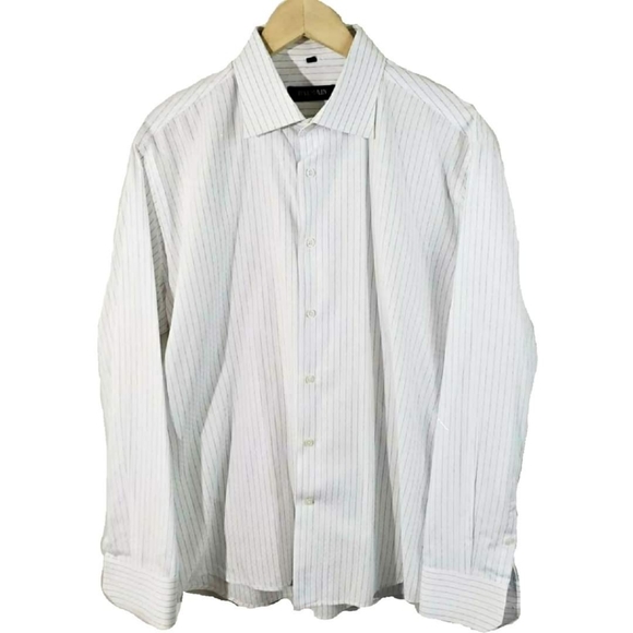 Balmain Other - BALMAIN Paris Men's White Striped Button-Up Shirt